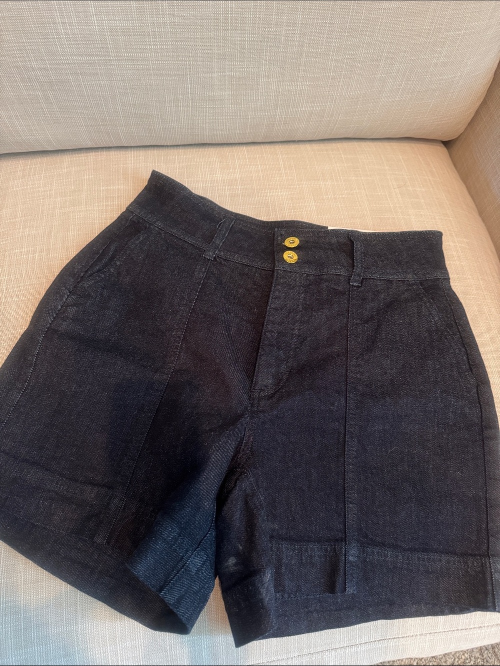 High-Waist Dark Indigo Women’s Shorts